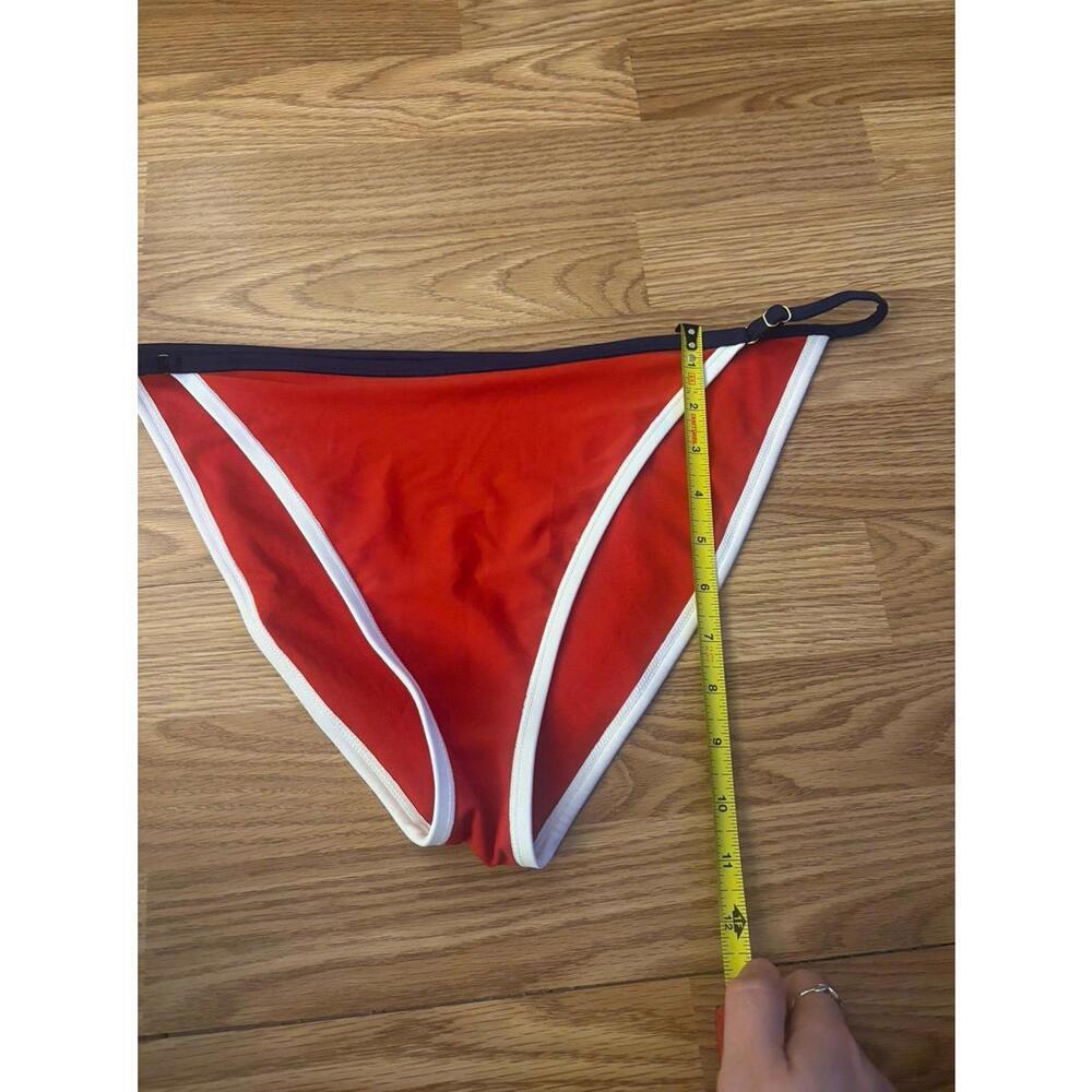 Wild Fable Red, White & Navy Blue Low Rise Bikini Bottoms Size Large - Picture 3 of 5